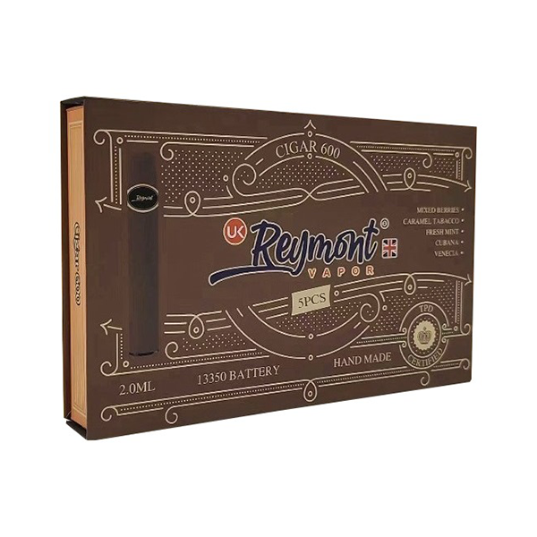 Reymont Cigar 600 20mg Disposable Vape Gift Box (5-Pack) -