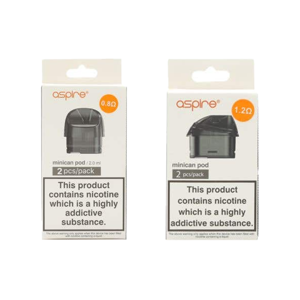 Aspire Minican Pod - 2ml 0.8Ω/1.2Ω (2-Pack)