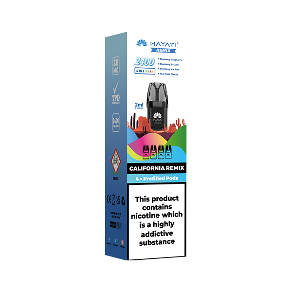 Hayati Remix 20mg Replacement Pod (4-Pack) - California