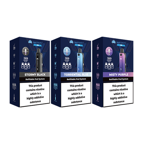 Hayati X4 Refillable Pod Kit Includes 1 20mg Nic Salt & 3