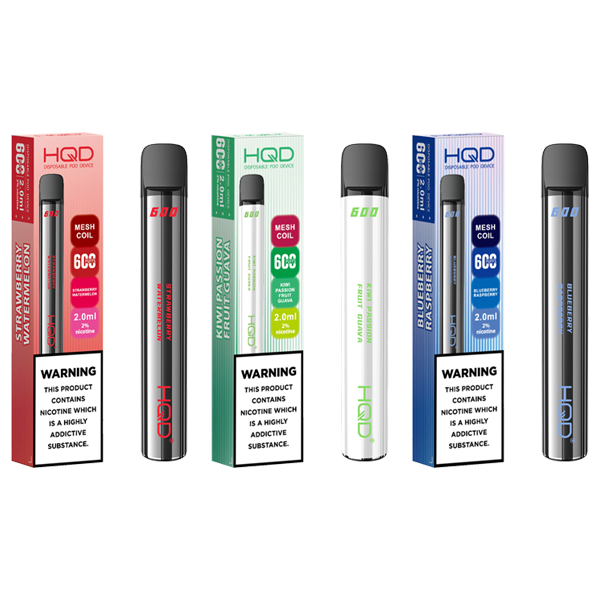 HQD 600 20mg Disposable Vape - 600 Puffs