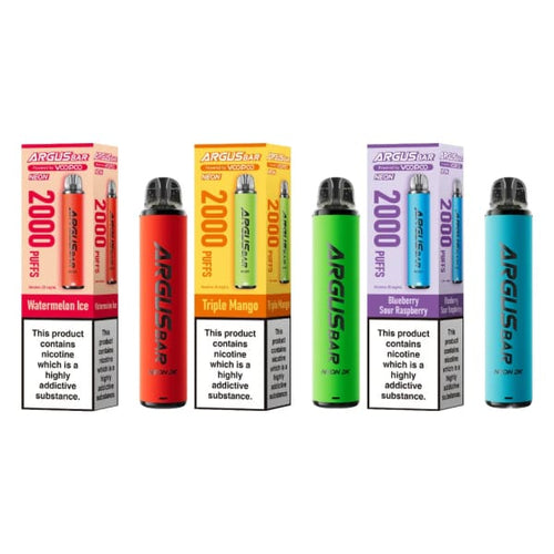 Voopoo Argus Bar Neon 2K 20mg Prefilled Pod Vape Kit - 2000